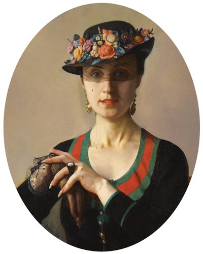 女性の肖像、1936 作： Konstantin Andreevic Somov