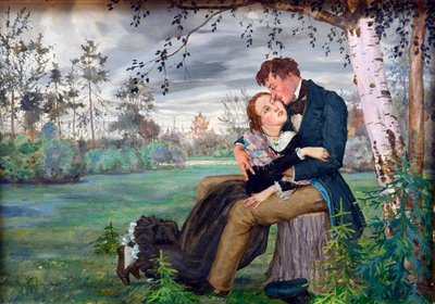 恋人たち par Somov, Konstantin Andreyevich (1869-1939) 作： Konstantin Andreevic Somov