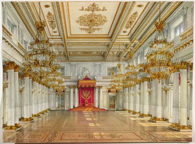 聖ジョージのホール、冬の宮殿 作： Konstantin Andreyevich Ukhtomsky