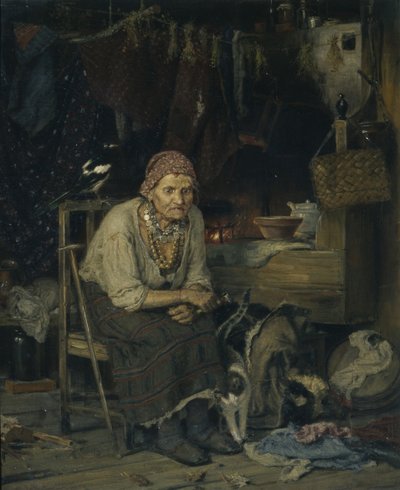 魔女、1879 作： Konstantin Apollonovich Savitsky