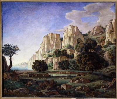 朝、クリミアの風景、1920年頃（キャンバスに油彩） 作： Konstantin Bogayevsky