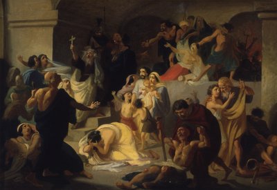 コロッセオでのキリスト教徒の殉教者、1860 年代初頭 作： Konstantin Dmitrievich Flavitski