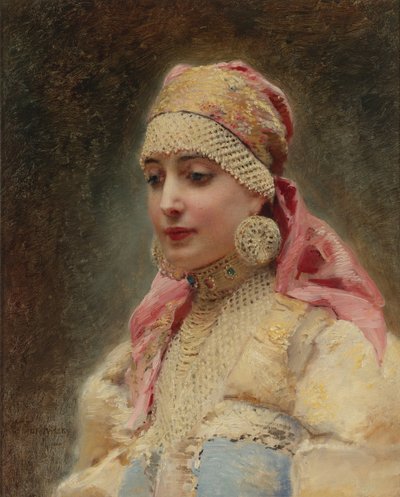 ボイヤーズ妻 作： Konstantin Egorovich Makovsky
