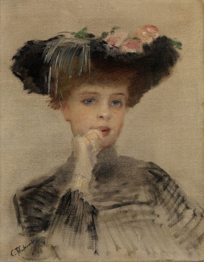 ラパリジェンヌ、1902 作： Konstantin Egorovich Makovsky