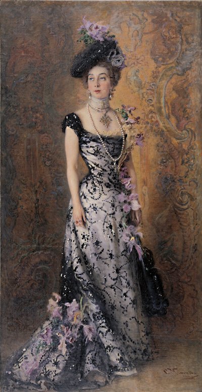 蘭の優雅さ、1900 作： Konstantin Egorovich Makovsky