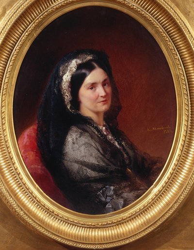 ナタリア伯爵パブロフナストロガノヴァの肖像1796-1872年、1864年 作： Konstantin Egorovich Makovsky