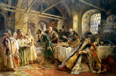 キスセレモニー、1895年。 作： Konstantin Egorovich Makovsky