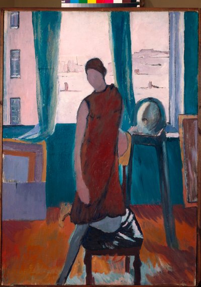 「ワークショップで」（アトリエで）コンスタンティン・イストミン（1887-1942）による絵画、1929年 - キャンバスに油彩 - 国立トレチャコフ美術館、モスクワ 作： Konstantin Istomin