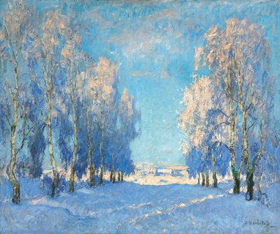 冬の日、1934 作： Konstantin Ivanovich Gorbatov