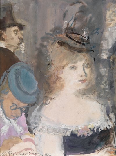 Guy de Maupassant による Boule de Suif のイラスト 作： Konstantin Ivanovich Rudakov