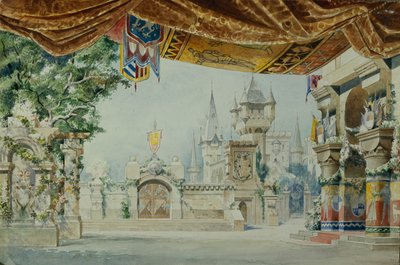 A.グラズノフによるバレエライモンダの舞台デザイン、1899年 作： Konstantin Matveevich Ivanov