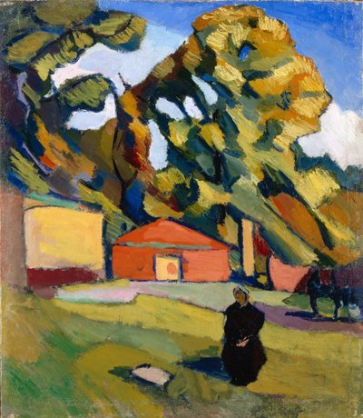 装飾的な風景、1928-1929 作： Konstantin Nikolayevich Istomin
