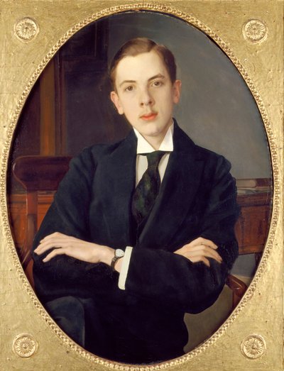 画家の甥、エヴゲーニー・セルゲーヴィチ・ミハイロフ 1916年 作： Konstantin Somov