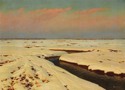 冬の風景 作： Konstantin Yakovlevich Kryzhitsky