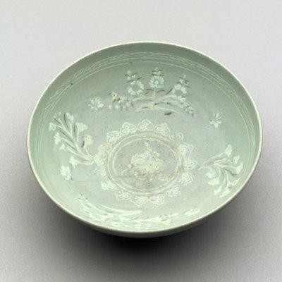 セラドン釉のボウル、1250-1350（セラミック） 作： Korean School