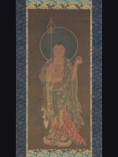 クシティガルバの吊り巻物、1300-50 作： Korean School
