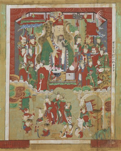 オグワン、地獄の4番目の王、1798 作： Korean School