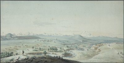 マシュク山からのコンスタンティノゴルスク要塞の眺め、1805 作： Korneev