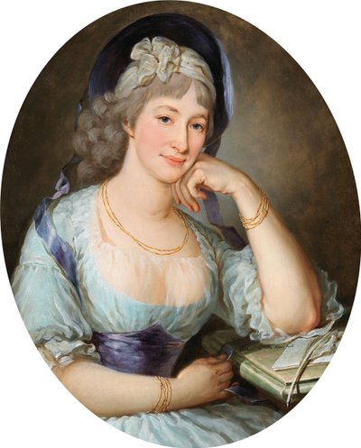 伯爵夫人マリア・エルネスティン・グレフィン・エステルハージ・シュタルヘンベルクの肖像、1754～1813年、1770年代初頭。 作： Krafft