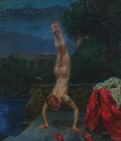 お風呂でのスザンナ、1907年。 作： Kristian Zahrtmann