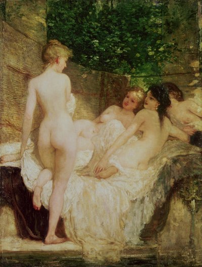 入浴後、1880年頃 作： Károly Lotz