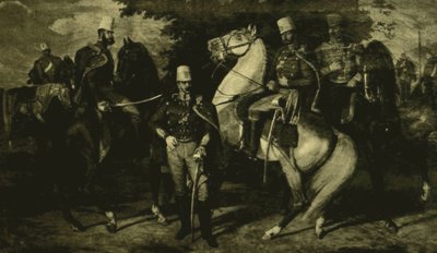 1849年カーロイ・フッサール連隊の将校たち 作： カロリー・ロッツ