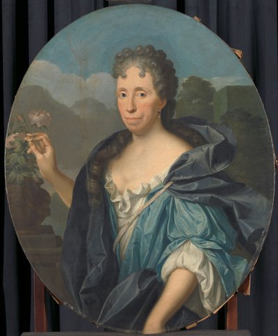 サビーナ・アグネタ・ダッケの肖像 作： Krzyztof (1659-1729) Lubieniecki