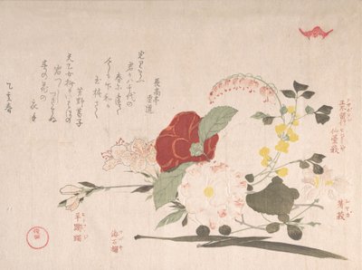 春雨集 春雨集 vol.2 切花編。クレマチス、バス...、1815年 丑年。 作： Kubo Shunman