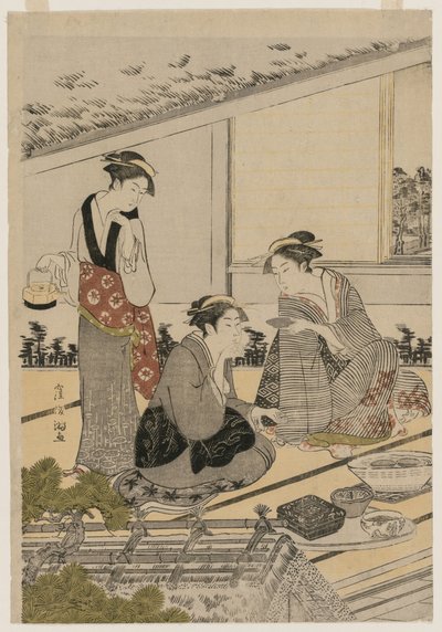 茶屋の女たち 作： Kubo Shunman