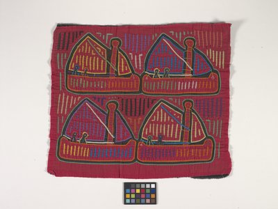 シャツパネル（モーラ）（写真） 作： Kuna Indian Culture
