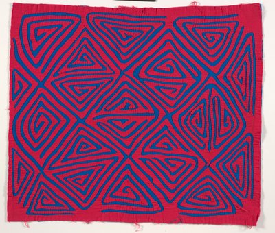 シャツパネル（モラ）、1950年頃（アップリケコットン） 作： Kuna Indian Culture