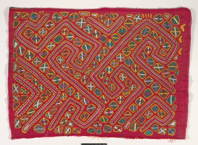 シャツパネル（モラ）、1950年頃（アップリケコットン） 作： Kuna Indian Culture