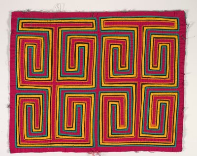 シャツパネル（モラ）、1950年頃（アップリケコットン） 作： Kuna Indian Culture