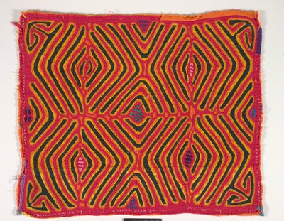 シャツパネル（モラ）、1950年頃（アップリケコットン） 作： Kuna Indian Culture