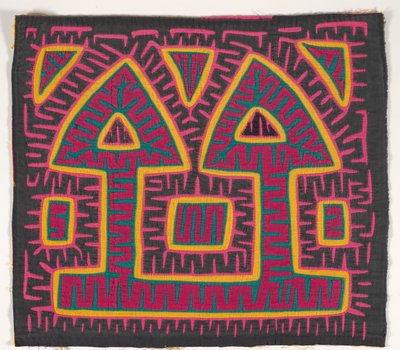 シャツパネル（モラ）（綿アップリケ） 作： Kuna Indian Culture