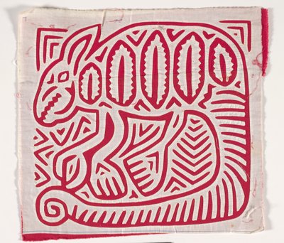Paitapaneeli (mola) (applikoitu puuvilla) 作： Kuna Indian Culture
