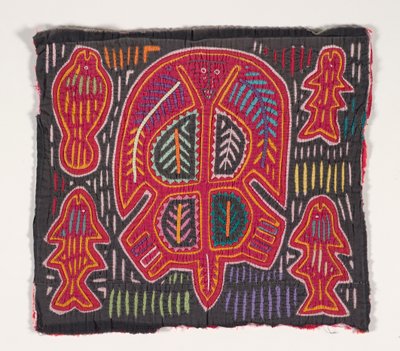 Painel de camisa (mola) (algodão aplicado) 作： Kuna Indian Culture