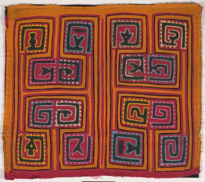 Paitapaneeli (mola) (applikoitu puuvilla) 作： Kuna Indian Culture