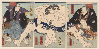 大相撲 作： Kunisada (II) , Utagawa