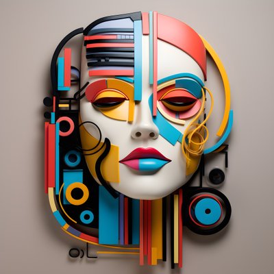 美しい人の顔の3D彫刻 4 作： Kurt Heppke