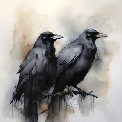解剖学的に正確な2羽のカラス 2 作： Kurt Heppke