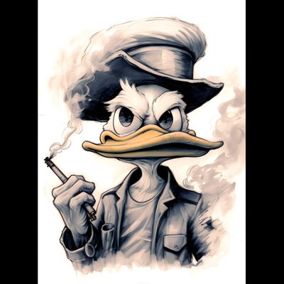 スクルージ・マクダック、マリファナの大ジョイントを吸う 2 作： Kurt Heppke