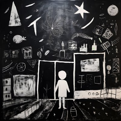 3歳の子供が描いた絵 1 作： Kurt Heppke