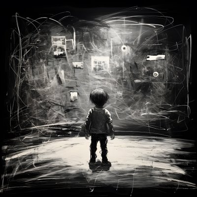 3歳の子供が描いた絵 2 作： Kurt Heppke