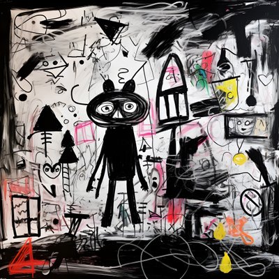 3歳の子供が描いた絵 4 作： Kurt Heppke
