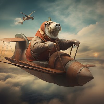 セイウチが飛行機を飛ばす 1 作： Kurt Heppke