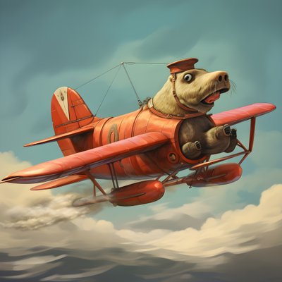 セイウチが飛行機を飛ばす 2 作： Kurt Heppke