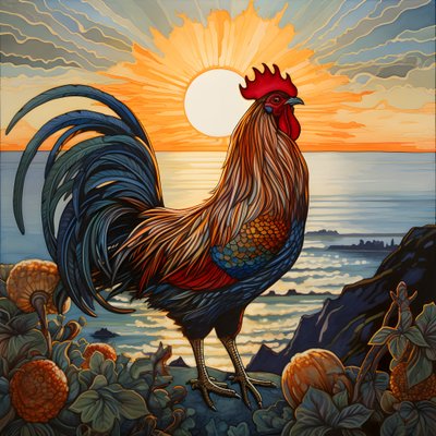 日の出とともに鳴くコック 2 作： Kurt Heppke