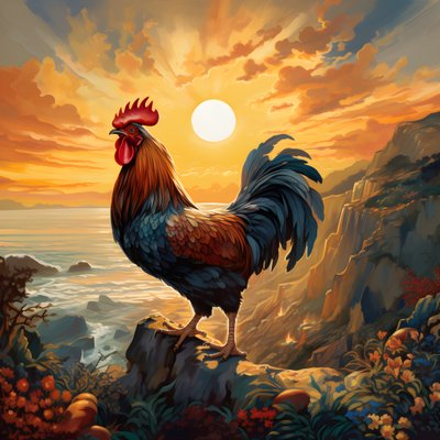 日の出とともに鳴くコック 4 作： Kurt Heppke