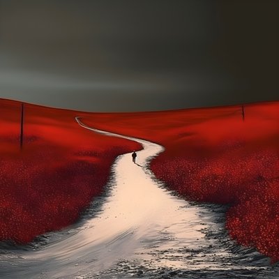 長い赤い道。歩くこと。歩かなかった英雄のように。1 作： Kurt Heppke